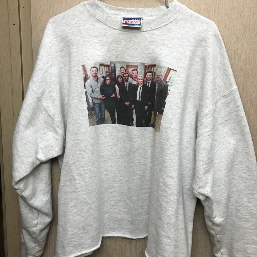 Friday + Saturday Parks and Rec Cropped Sweatshirt